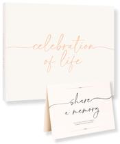 Livro de visitas funerárias Lamare Elegant Celebration of Life