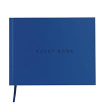 Livro de visitas The Useful Co. Couro preto clássico encadernado