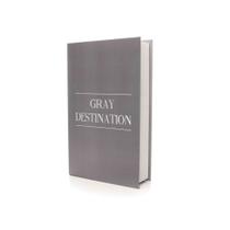 Livro Decorativo de Papel "Gray Destination Cinza" 27x17x5 Cm - D'Rossi