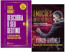 Livro Descubra o Seu Destino + Emoções inteligentes Tiago Brunet