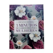 Livro - Devocional 3 minutos de sabedoria para mulheres - verde e rosa