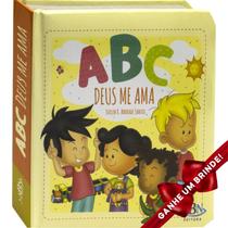 Livro Dia a dia com Deus: ABC - Deus me Ama Crianças Infantil Evangélico Filhos Meninos Bebê Cristão Família Gospel - Igreja Cristã Amigo Evangélico