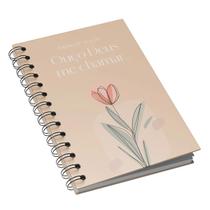 Livro - Diário de Oração - Flor Aquarela Bege