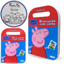 Livro Didático Peppa Pig Brincando com Cores - 23cm