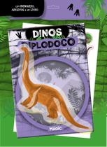 Livro - Dinos Diplodoco com Brinquedo e Adesivos