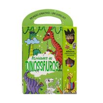 Livro Dinossauro Atividades Criativa C/ Lápis E Acess. Lembrancinha Aniversário