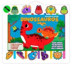 Livro - Dinossauros Brincando de Colorir