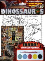 Livro - Dinossauros - Colorindo com adesivos