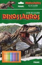 Livro - Dinossauros - Kit de Colorir com Giz de Cera