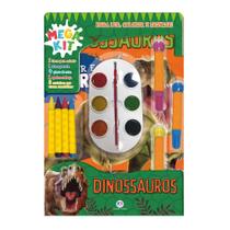 Livro - Dinossauros - Ler, colorir e brincar
