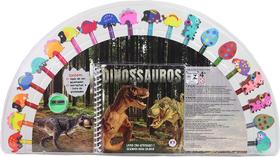 Livro - Dinossauros - Livro com atividades e desenhos para colorir