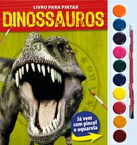 Livro - Dinossauros - Livro para pintar com aquarela
