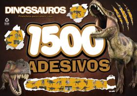 Livro - Dinossauros - Prancheta para colorir com 1500 adesivos Livro - Dinossauros - Prancheta para colorir com 1500 adesivos