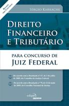 Livro - Direito financeiro e tributário para concurso de juiz federal