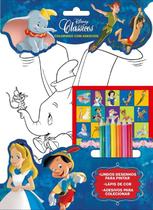 Livro - Disney Colorindo com Adesivos - Clássicos Disney Livro - Disney Colorindo com Adesivos - Clássicos Disney