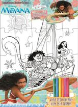 Livro - Disney - Diversão com quebra-cabeça -Moana