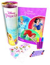 Livro - Disney - Tubo histórias para colorir - Princesas