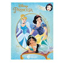 Livro Diversão Com Adesivo -Princesas - 1 unidade - Disney - Rizzo