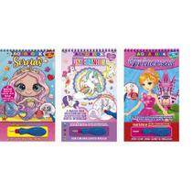 Livro - Diversão com Água - Kit com 3 Aquabooks Meninas Livro - Diversão com Água - Kit com 3 Aquabooks Meninas