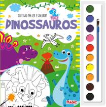 Livro - Diversão em Ler e Colorir - Dinossauros