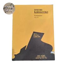 Livro dmitri kabalevsky variations opus 40 mca piano library (estoque antigo) - MCA MUSIC