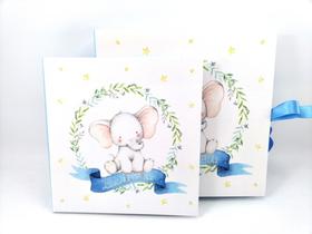 Livro do bebê e caixa elefantinho