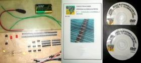 Livro,DVD aula e kit. Introdução à Eletrônica e Resistores V.1