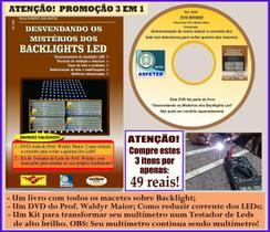 Livro, DVD aula e Kit para montar Testador de Barra de Leds no Multímetro Livro, DVD aula e Kit para montar Testador de Barra de Leds no Multímetro