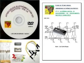 Livro,DVD aula e kit. Registradores de Deslocamento Multiplex e Demultiplex V.14