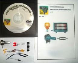 Livro,DVD aula e kit. Reguladores de Tensão. V.6 - Burgos Eletrônica