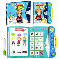 Livro Educativo Interativo c/ Falas Jogos Inglês e Português
