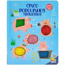 Livro - Esconde-Esconde animado! Toque & Sinta:Cinco Porquinhos