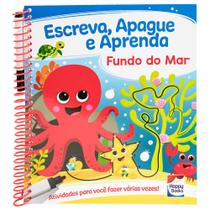 Livro - Escreva, Apague e Aprenda: Fundo do Mar Livro - Escreva, Apague e Aprenda: Fundo do Mar