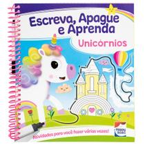 Livro - Escreva, Apague e Aprenda: Unicórnios Livro - Escreva, Apague e Aprenda: Unicórnios