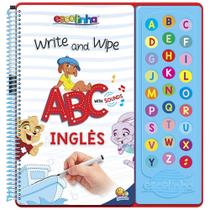 Livro Escute e Aprenda! Escreva e Apague ABC com Sons em Inglês