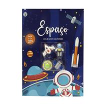 Livro Espaço P/ Colorir + Atividades C/ Borrachas Montessori Galáxia Astronauta - Todolivro