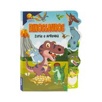 Livro Espie e Aprenda: Mundo dos Dinossauros Montessori Sensorial - Todolivro