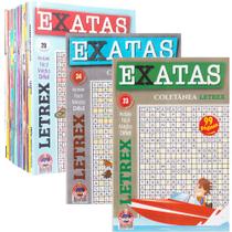 Livro Exatas Passatempos Coletânea Letrex Letras Kit 3 Volumes