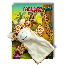 Livro + Fantoche Fábulas Divertidas - A Girafa Que Queria Se - BOM BOM BOOKS