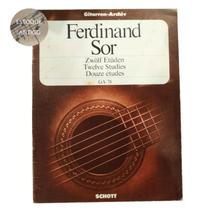 Livro ferdinand sor twelve studies ga78 schott (estoque antigo) Livro ferdinand sor twelve studies ga78 schott (estoque antigo)