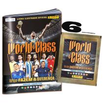 Livro Fifa World Class Kit C/ 1 Album Brochura + 6 Envelopes Viagem Todas as Copas em Figurinhas