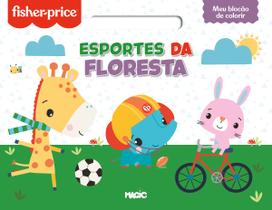 Livro - Fisher-Price Esportes da Floresta - Meu Blocao de Colorir