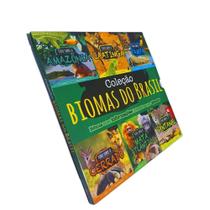 Livro Físico Box Com 6 Livros Coleção Biomas Do Brasil: Amazônia, Caatinga, Pampa, Cerrado, Mata Atlântica E Pantanal - Pé da Letra