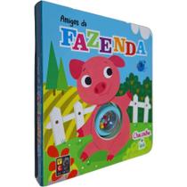Livro Físico Infantil Cartonado Amigos da Fazenda: Chacoalhe e Leia - Editora Pé da Letra