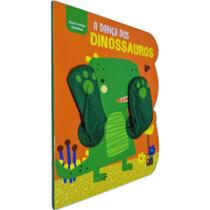 Livro Físico Infantil Cartonado Coleção Segure Minhas Mãozinhas: A Dança dos Dinossauros - Editora Pé da Letra