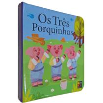 Livro Físico Infantil Cartonado Série Contos Almofadados: Os Três Porquinhos - Editora Pé da Letra