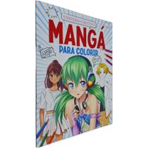 Livro Físico Mangá Para Colorir: Universo Colorido - Editora Pé da Letra Livro Físico Mangá Para Colorir: Universo Colorido - Editora Pé da Letra
