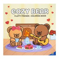Livro - Fluffy Friends - Coloring Book: Cozy Bear