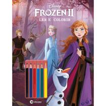 Livro - FROZEN 2 LER E COLORIR COM LÁPIS