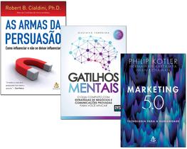 Livro Gatilhos Mentais + As Armas Da Persuasão+ Marketing 5.0